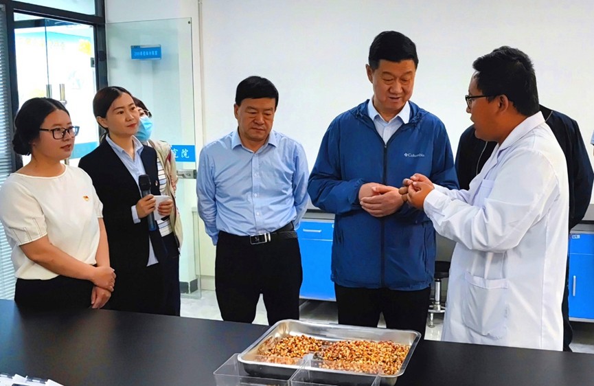 甘肅省地方金融監(jiān)管局、甘肅證監(jiān)局領(lǐng)導(dǎo)蒞臨敦煌種業(yè)調(diào)研指導(dǎo)