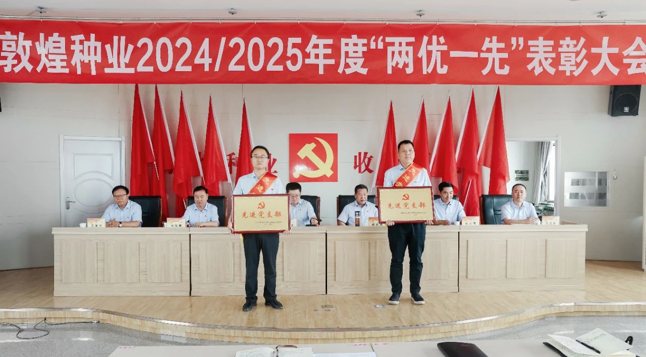 敦煌種業(yè)召開(kāi)2024/2025年度“兩優(yōu)一先”表彰大會(huì)
